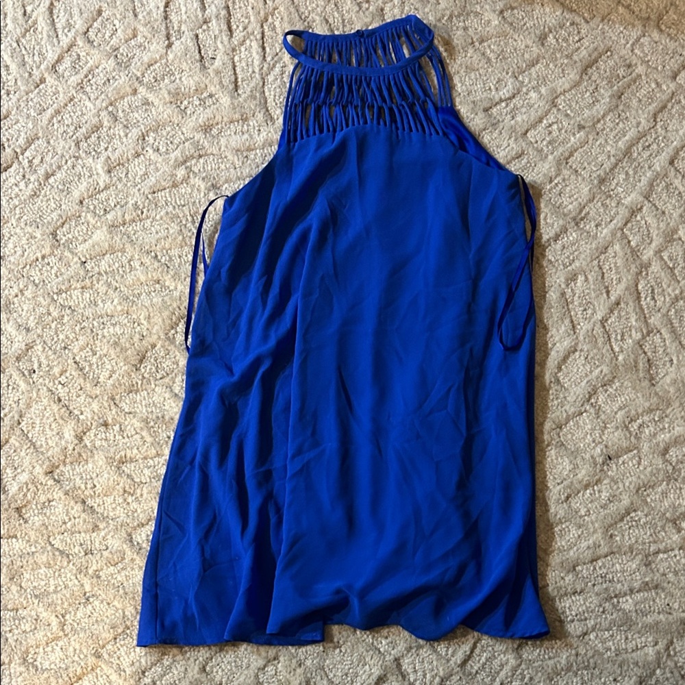 Blue Halter Dress